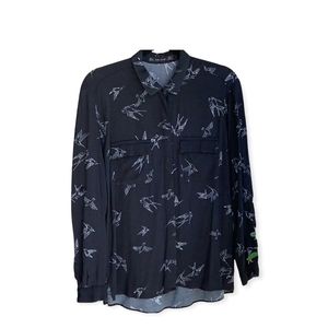 Zara button down blouse